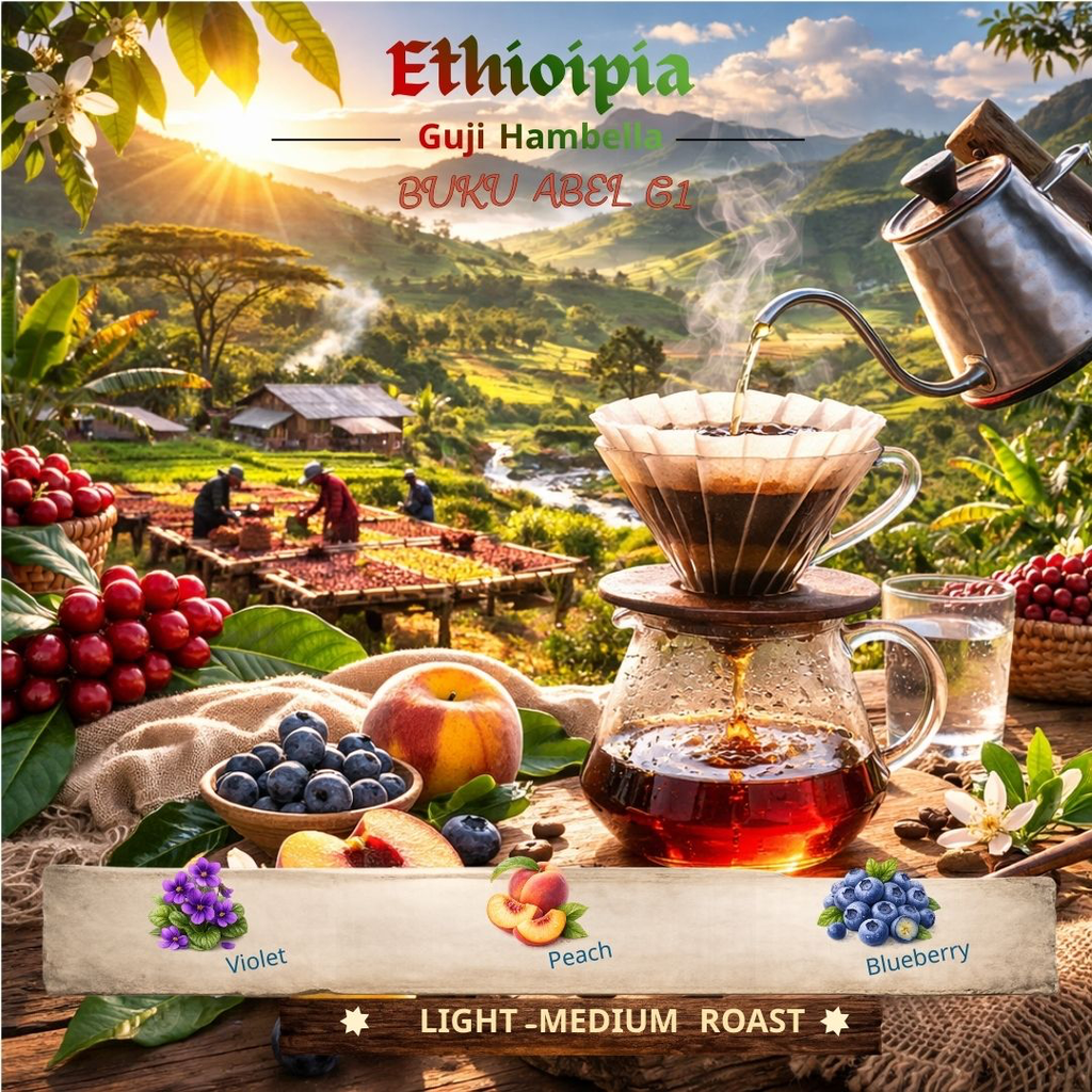 Ethiopia Guji Hambella Buku Abel G1 Natural