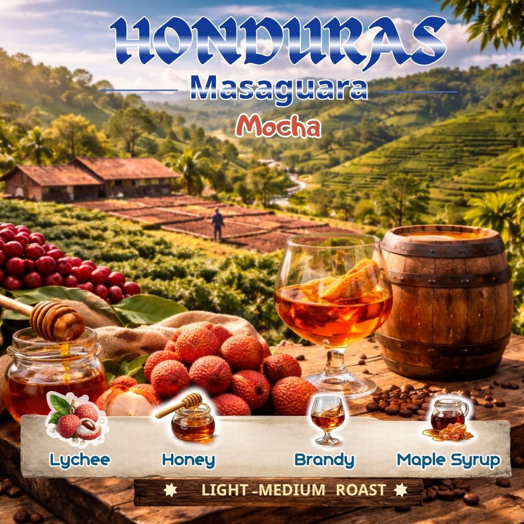 Honduras Masaguara Lichilan Brandy Barrel Fermentation Special Processing (Coffee Beans(100g))