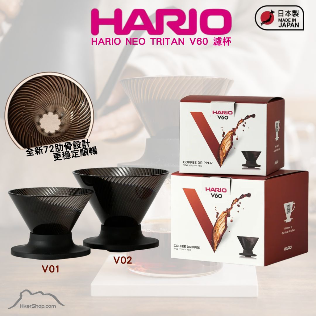 HARIO NEO TRITAN V60 Resin Dripper
