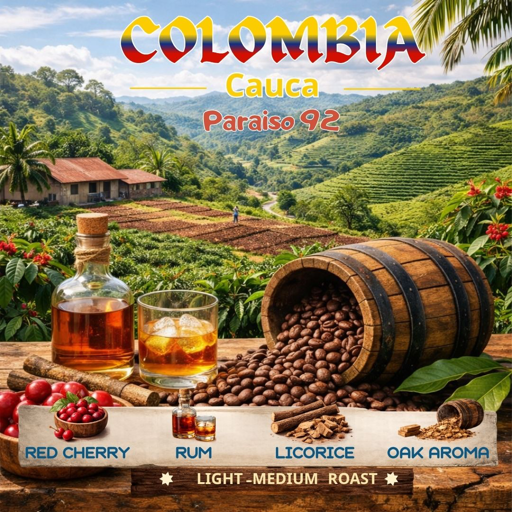 Colombia Cauca Granja Paraiso92 Rum La Macarena 