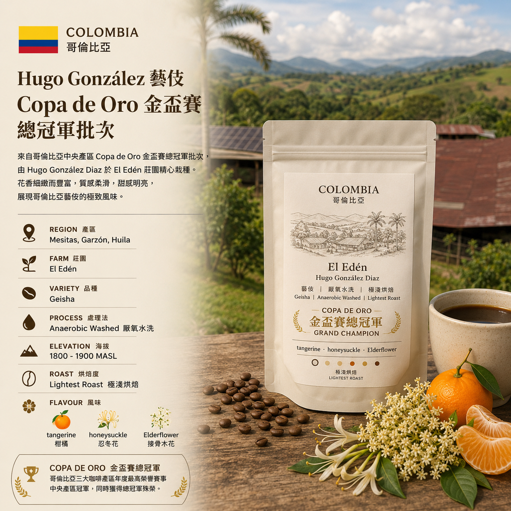 Colombia Hugo González Geisha｜Copa de Oro Grand Champion