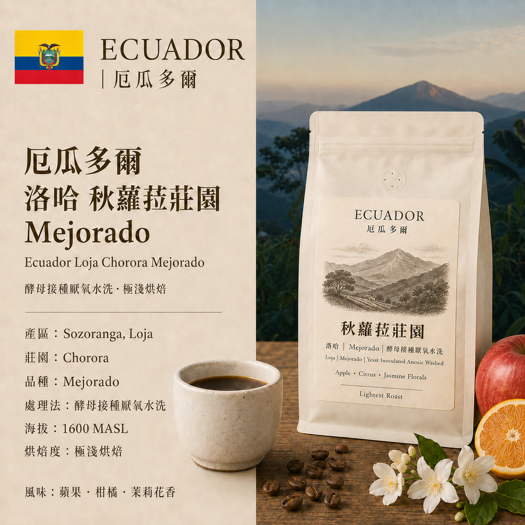 Ecuador  洛哈  秋蘿菈莊園 Mejorado 酵母接種厭氧水洗[25/26]