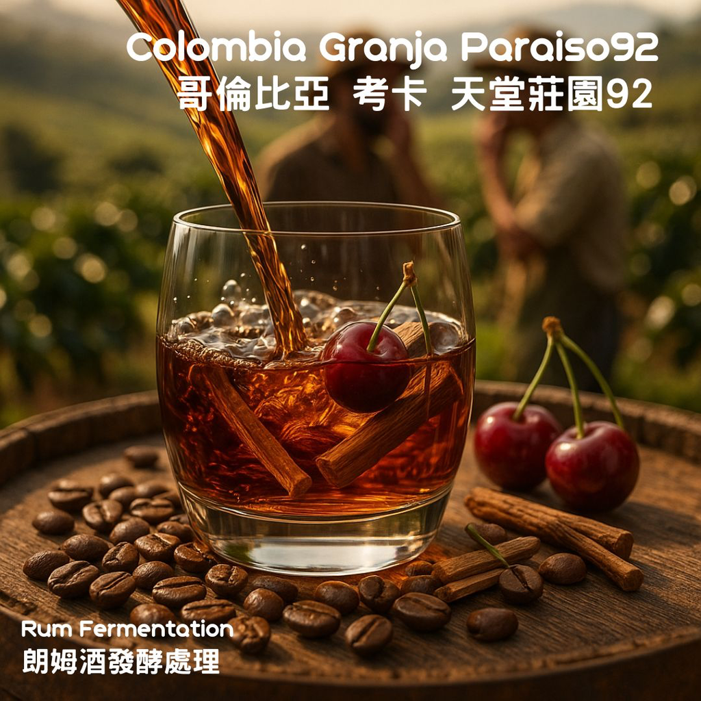 哥倫比亞考卡山天堂92莊園朗姆酒發酵處理