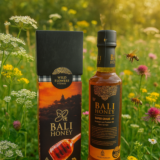 BALI Pure Raw Honey (Wild Flower Honey) with Authentic Box 470g