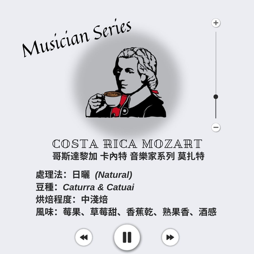 哥斯大黎加 卡內特 音樂家系列 莫扎特